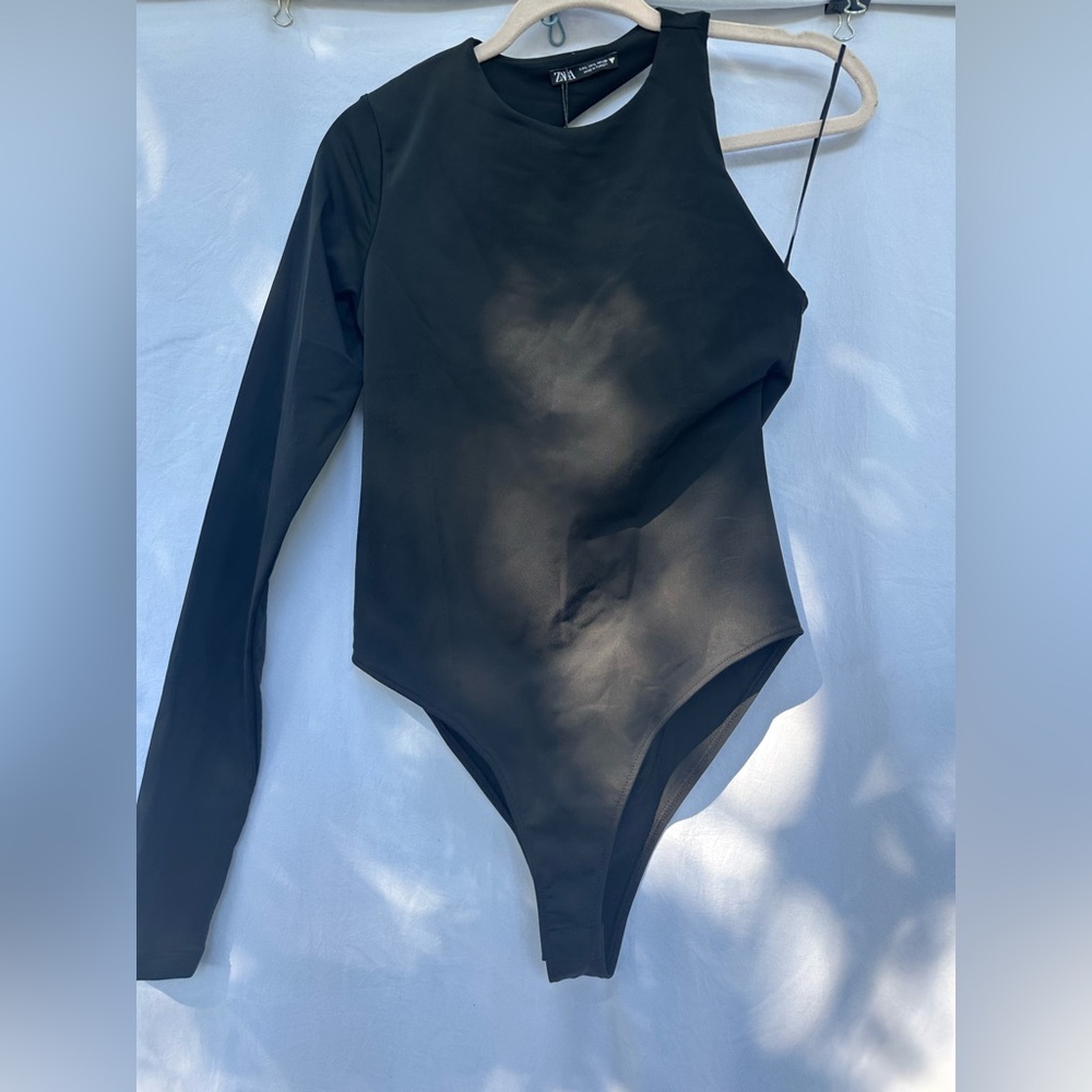 Zara Black Bodysuit-Large -New With Tags